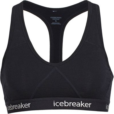 Icebreaker Women's Sprite Merino Racerback Bra SS18 - Black - M}, Black