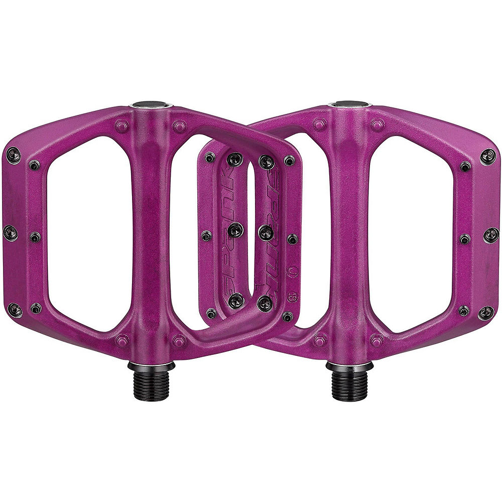 Spank SPOON DC Flat Mountain Bike Pedals - Purple, Purple