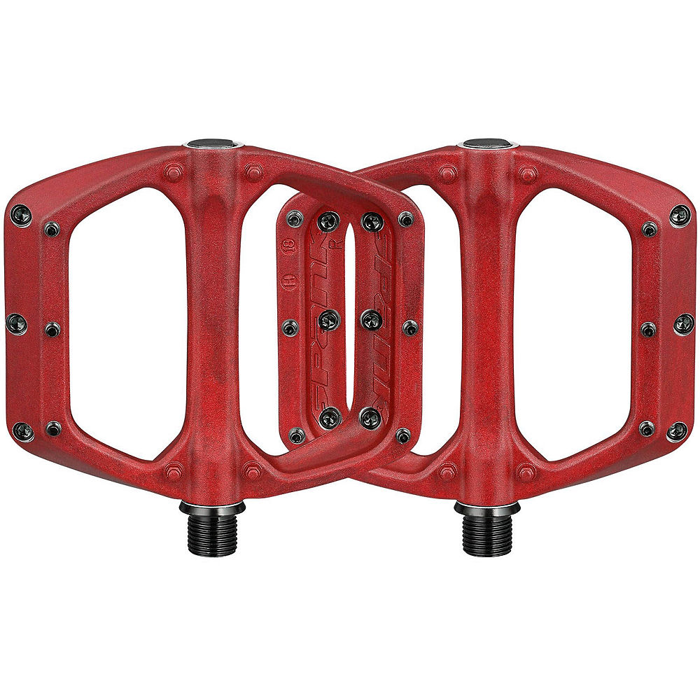Pédales Spank Spoon DC - Rouge, Rouge