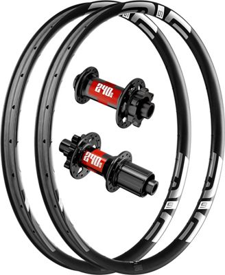 ENVE M635 Carbon MTB Rims with 240s Hubs - Noir - Blanc - 12x148mm / 15x110mm SRAM XD, Noir - Blanc