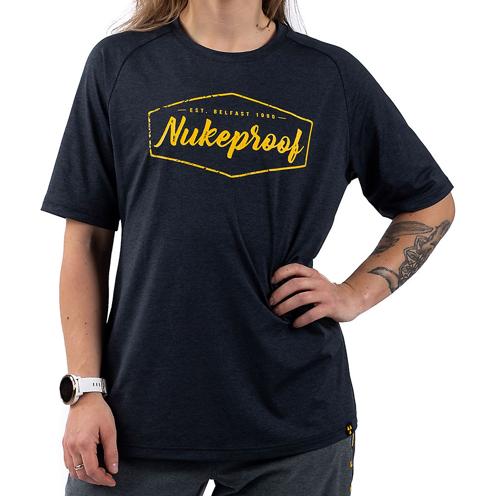 T-shirt technique Femme Nukeproof Outland (manches courtes) - Gris foncé - UK 12