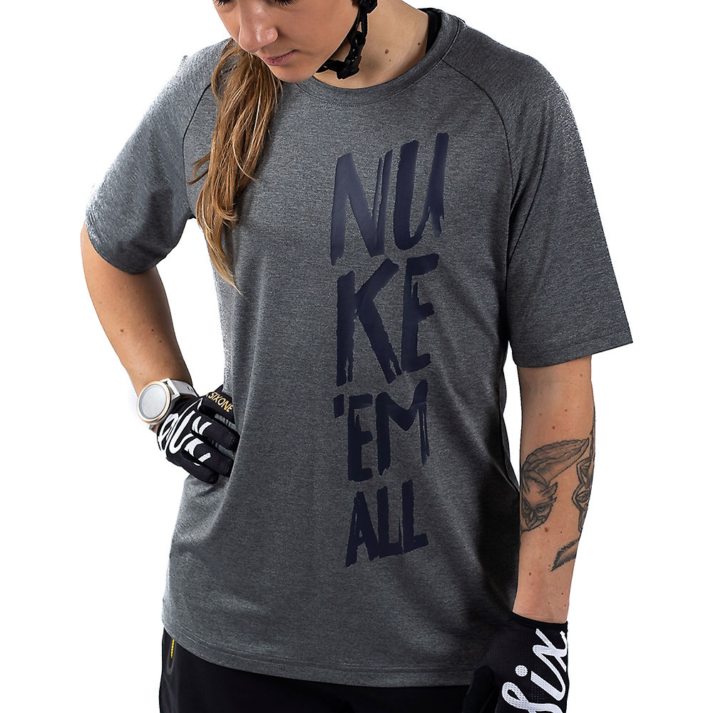 T-shirt technique Femme Nukeproof Outland (manches courtes) - Gris léger - UK 12