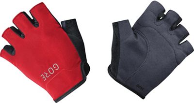 Gore Wear C3 Short Gloves - Noir/Rouge - XS, Noir/Rouge