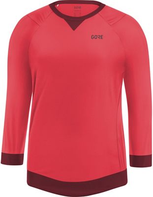 Gore Wear C5 Women's All Mountain 3-4 Jersey - Hibiscus Pink-Chestnut Red