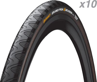Pneus Continental Grand Prix 4 Season (lot de 10, 700 x 28 c) - Noir - 700c