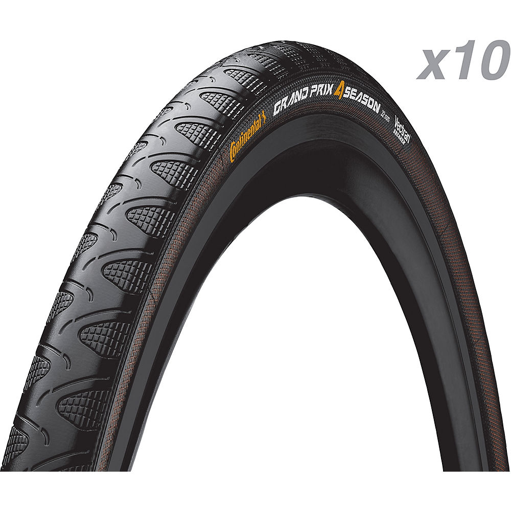 Continental Grand Prix 4 Season 25c Tyre (10 Pack) - Negro - 700c, Negro