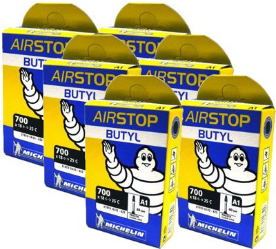 Michelin Air Stop Road 18-25c Inner Tube 6 Pack