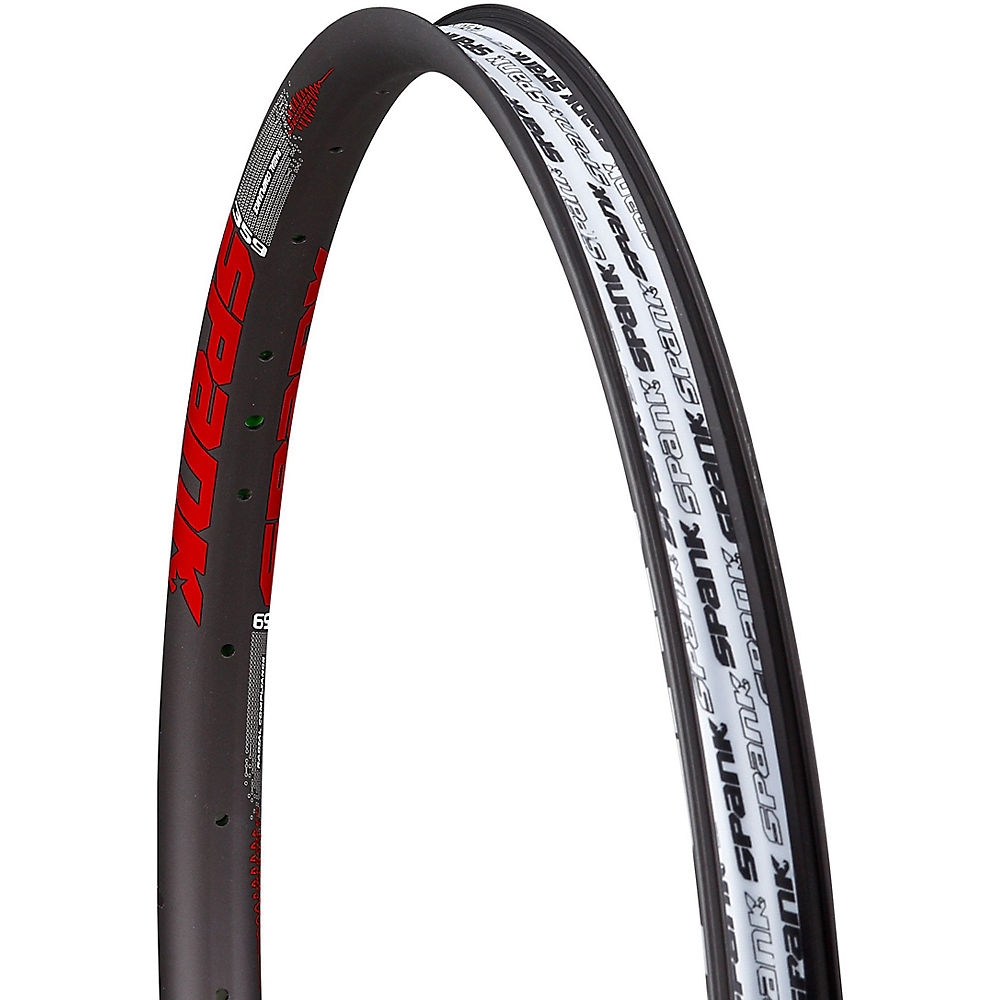 Spank 359 Vibrocore Mountain Bike Disc Rim - Black - Red - 32h, Black - Red