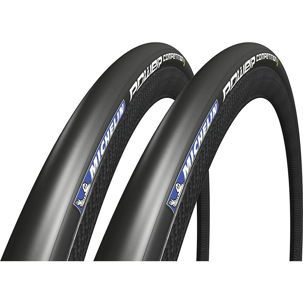 Michelin Power Competition 23c Tyres - Pair - Noir - 700c