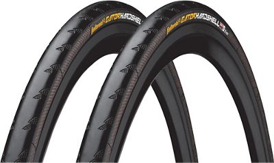 Continental GatorHardshell Folding Tyres 25c - Pair - Noir - 700c