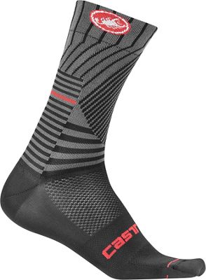 Castelli Pro Mesh 15 Sock  - Nero/Rosso - XXL, Nero/Rosso