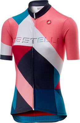 Castelli Women's Ventata Jersey FZ - Multicolor Turquoise Green, Multicolor Turquoise Green