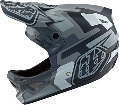 Casque Troy Lee Designs D3 Fiberlite (Speedcode) - Gray - XL