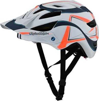 Troy Lee Designs Youth A1 MIPS Helmet (Classic) - Welter White - Marine - One Size, Welter White - Marine
