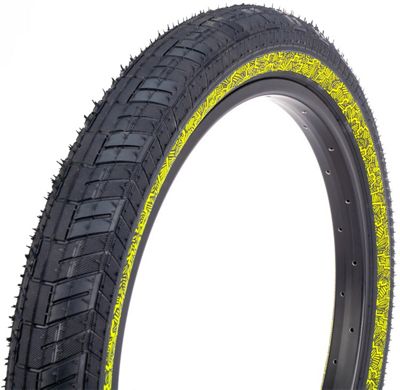 Image of Fiction Night Moves Atlas LP BMX Tyre - 3M Reflective Yellow - 55-65 psi, 3M Reflective Yellow