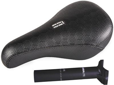 Stolen Hive BMX Seat and Thermalite Seatpost - Black, Black