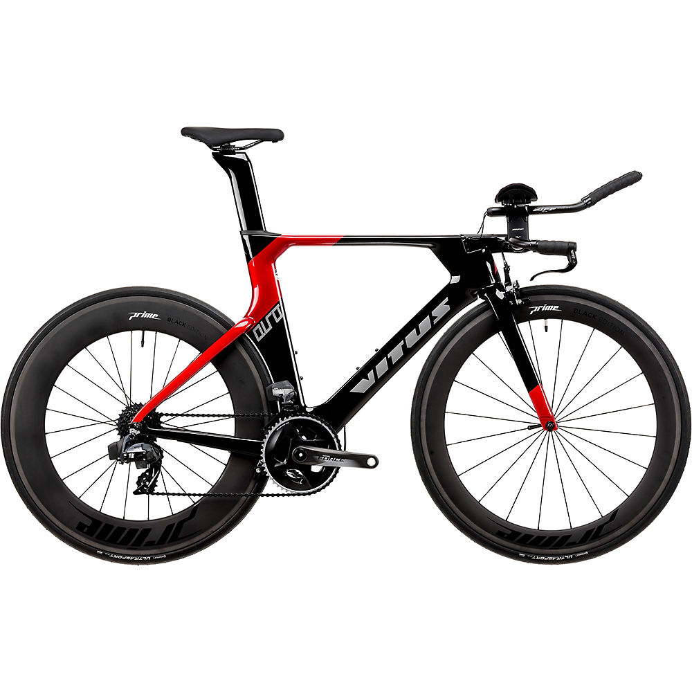 Vitus Auro TEAM eTap TT Bike (Force) 2020 - Carbon/Rouge - L, Carbon/Rouge