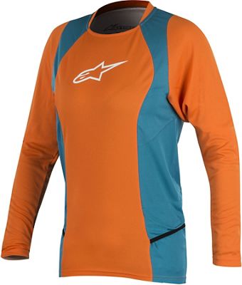 Maillot Femme Alpinestars Stella Drop 2 (manches longues) 2018 - Bright Orange Ocean