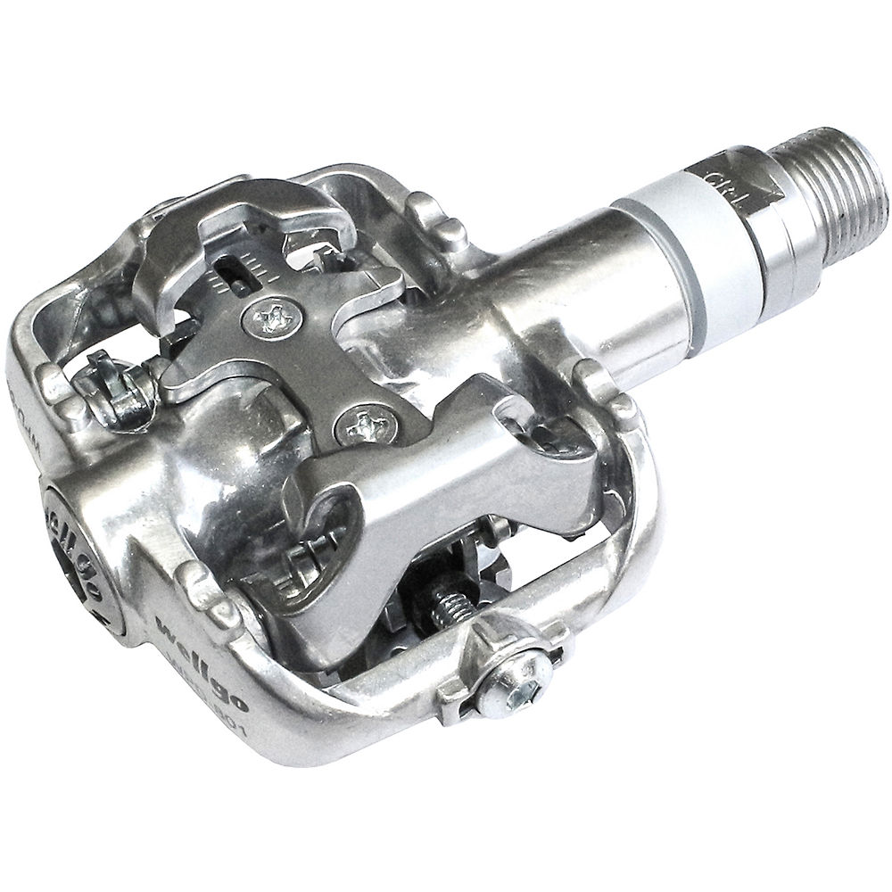 Wellgo WPD801-MTB Clipless Alloy Pedals - Argent, Argent