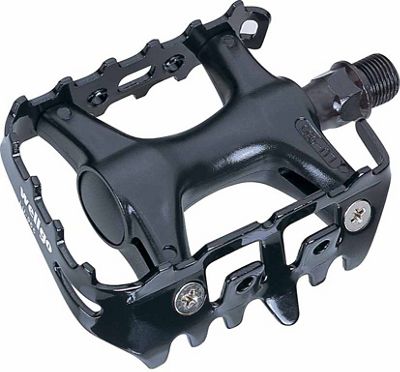 Wellgo LU955 Low Profile Resin Body Bike Pedals - Black, Black
