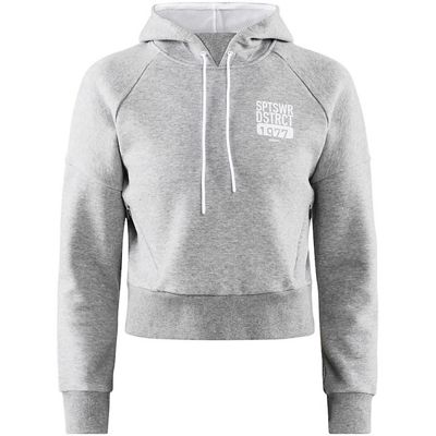 Sweat à capuche Femme Craft District  - Mélange gris, Mélange gris