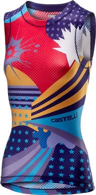 Maillot de corps Femme Castelli Pro (maille, sans manches) - Multicolor Purple