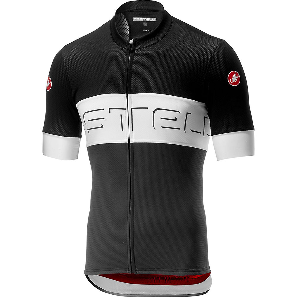 Maillot Castelli Prologo VI - Noir/Ivory/Dark Gray
