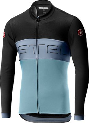 Maillot Castelli Prologo VI FZ (manches longues) - Dark Grey-Vortex-Winter Sky