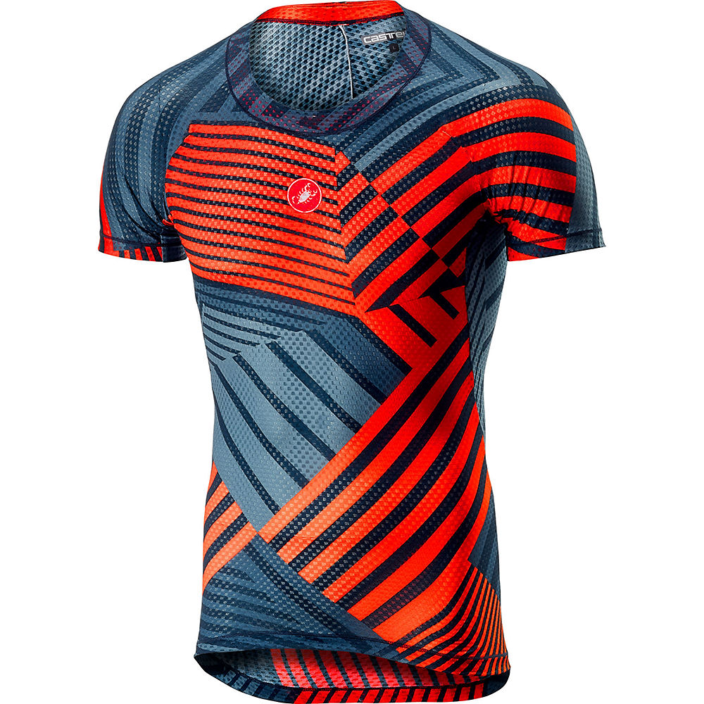 Maillot de corps Castelli Pro Mesh (manches courtes) - Orange - XS