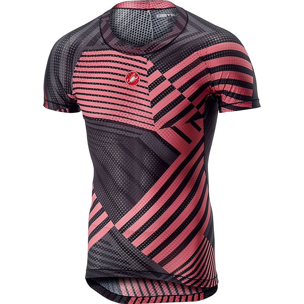 Maillot de corps Castelli Pro Mesh (manches courtes) - Rose - XS