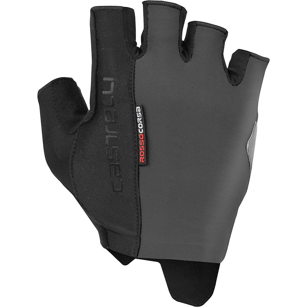 Gants courts Castelli Rosso Corsa Espresso - Gris foncé - XXL, Gris foncé