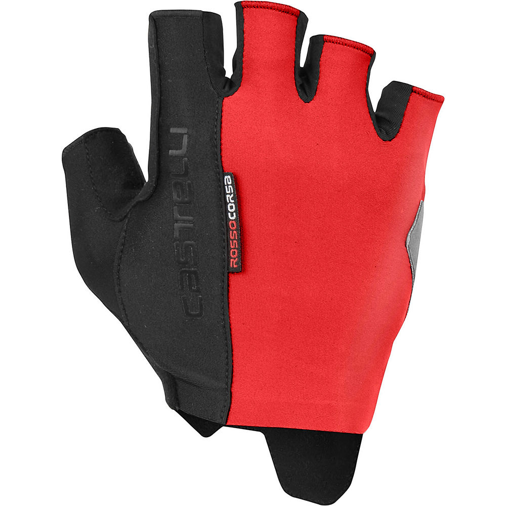 Gants courts Castelli Rosso Corsa Espresso - Rouge, Rouge