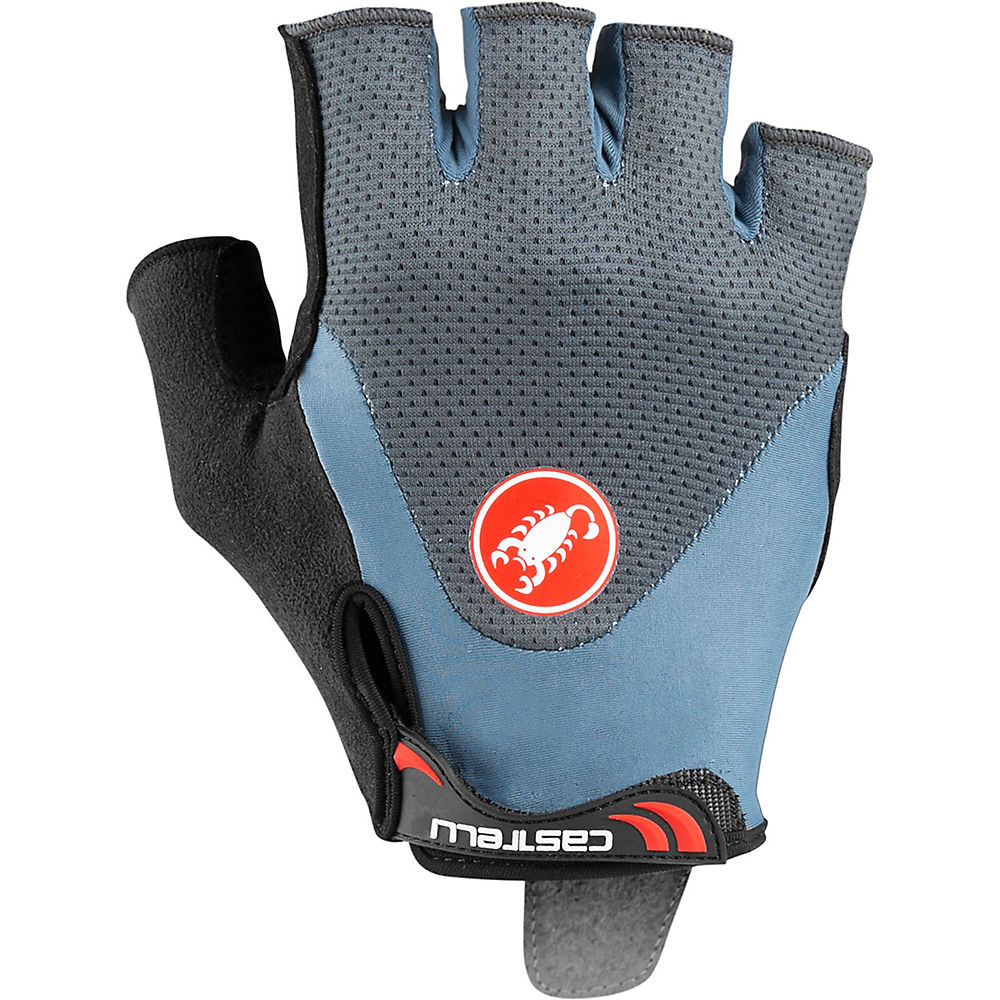 Gants courts Castelli Arenberg Gel 2 - Dark Steel Blue-Light Steel Blue - XS, Dark Steel Blue-Light Steel Blue
