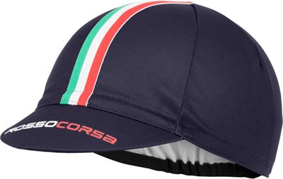 Casquette cycliste Castelli Rosso Corsa - Dark Steel Blue - One Size
