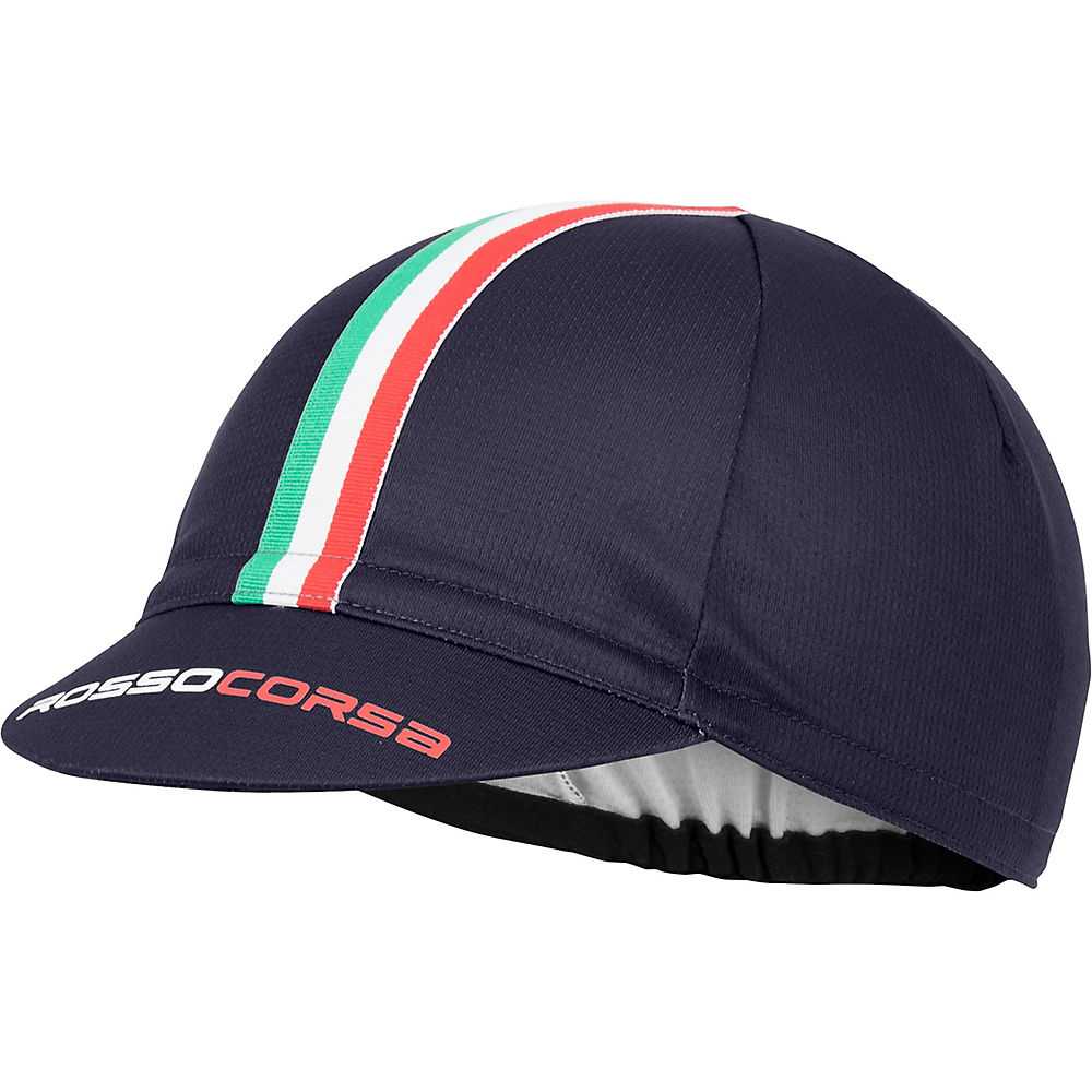 Casquette cycliste Castelli Rosso Corsa - Dark Steel Blue - One Size