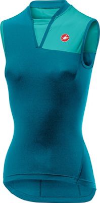 Maillot Femme Castelli Protagonista 2 (sans manches) - Marine Blue-Light Turquoise