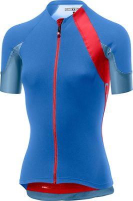 Maillot Femme Castelli Scheggia 2 FZ - Riviera Blue/Hibiscus - XS