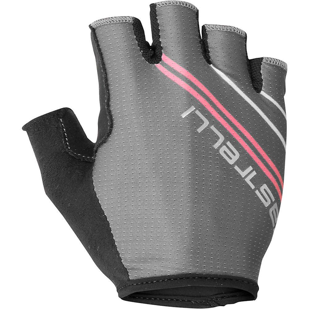 Gants courts Femme Castelli Dolcissima 2 - Dark Gray/Giro Pink - XL, Dark Gray/Giro Pink
