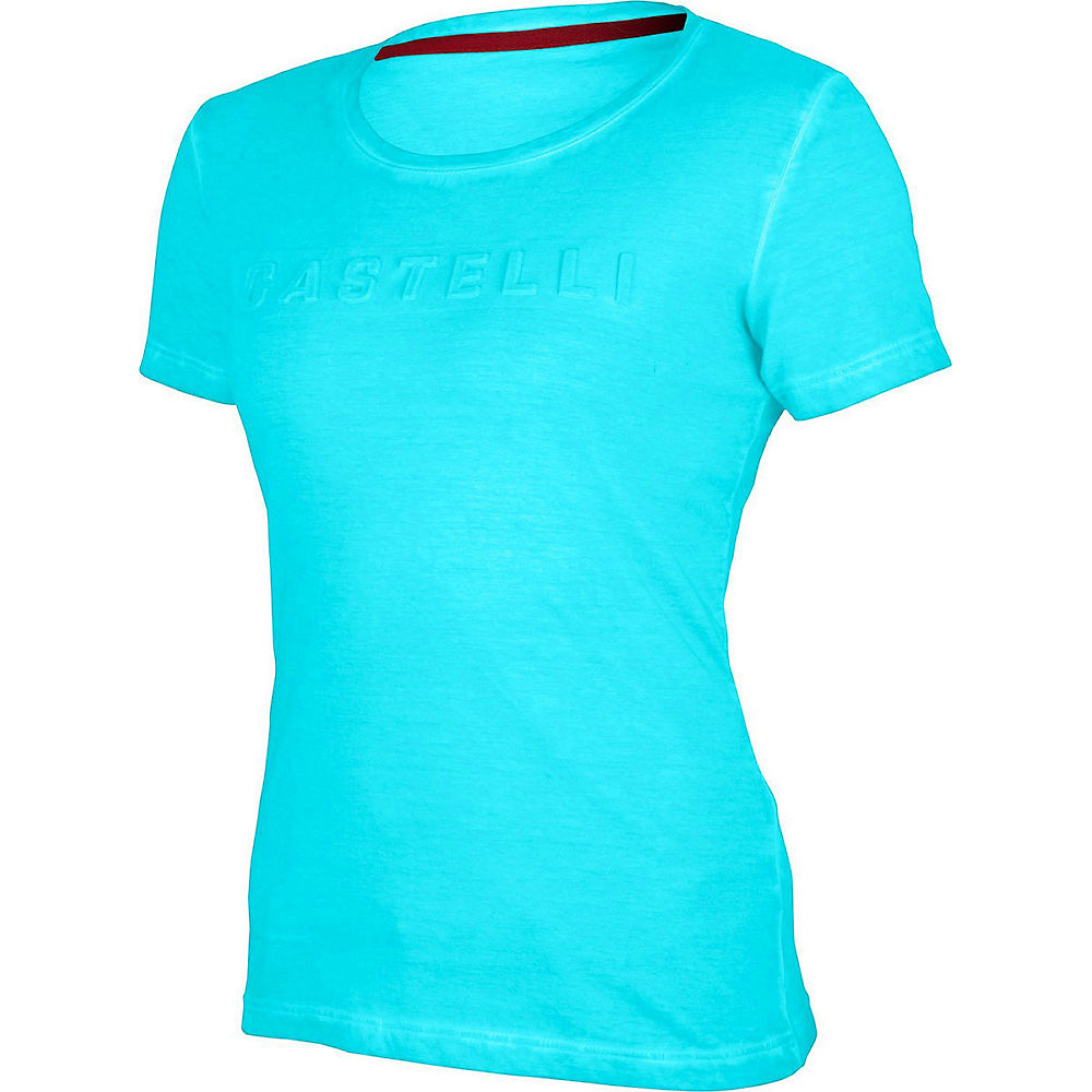 T-Shirt Femme Castelli Bassorilievo - Turquoise