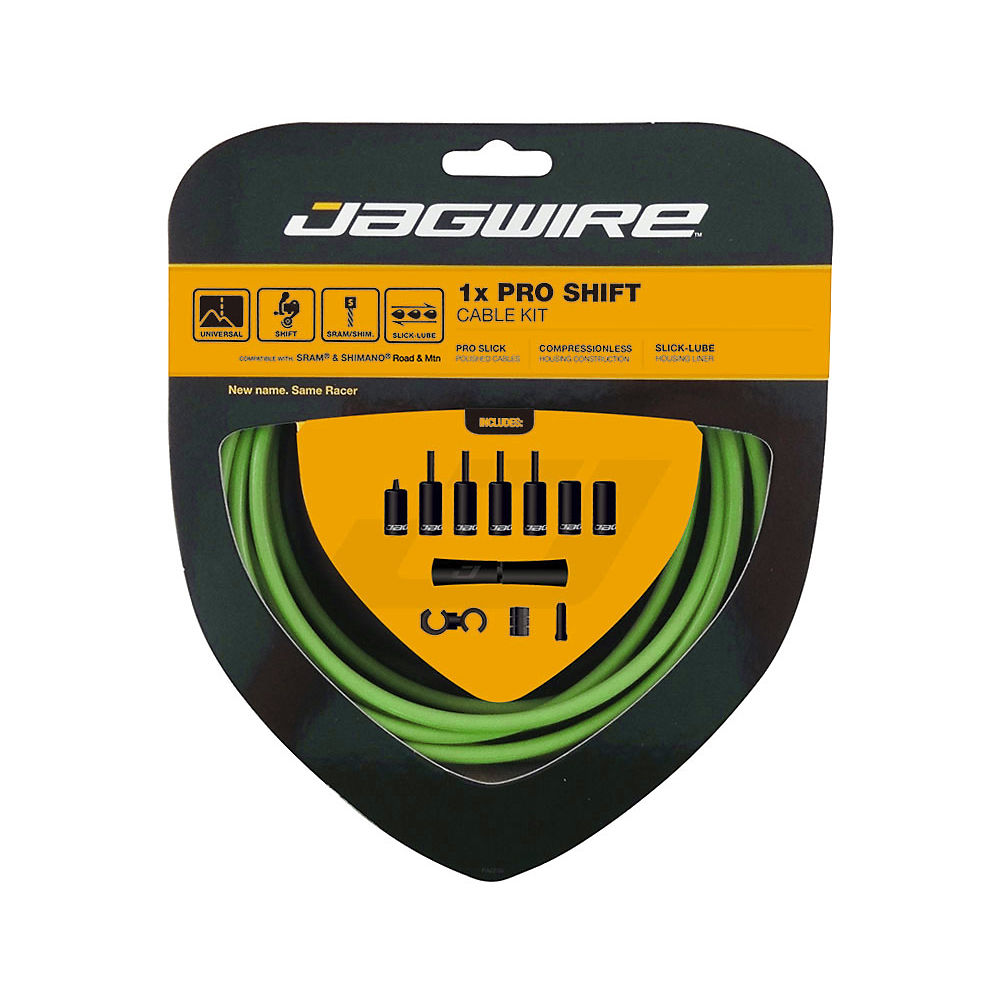 Jagwire Pro 1x Shift Gear Cable Kit - Green, Green