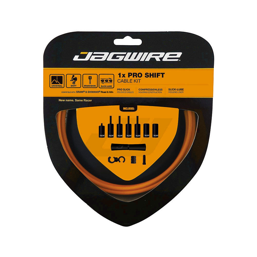 Jagwire Pro 1x Shift Gear Cable Kit - Orange, Orange