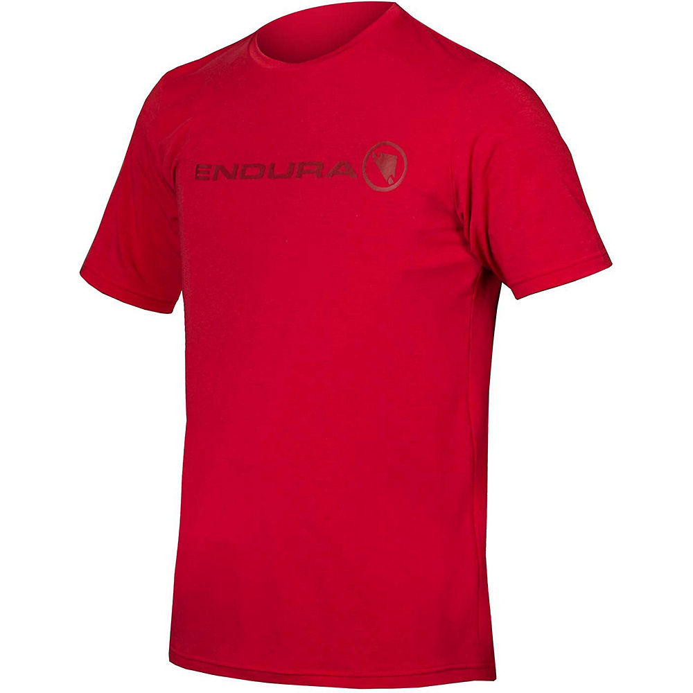 T-shirt Endura Singletrack (mérinos) - Rust Red