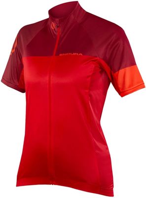 Maillot Femme Endura Hyperon II (manches courtes) - Rouge - XL