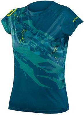 Maillot Femme Endura Singletrack Print - Kingfisher