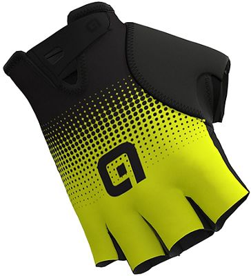 Alé Guanti Dots Gloves - Black-Fluro Yellow - L}, Black-Fluro Yellow