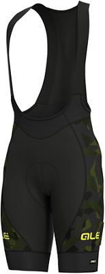 Cuissard court à bretelles Alé PRR Glass - Black-G Reen - XS