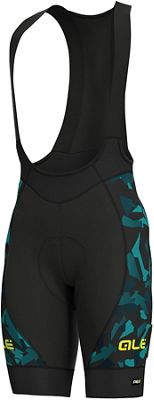 Cuissard court à bretelles Alé PRR Glass - Black-Petrol-Blue - XS