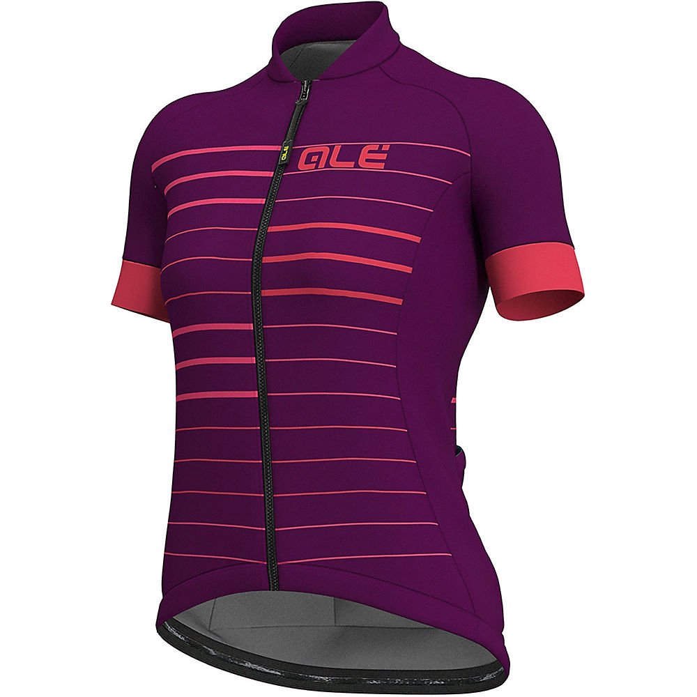 Alé Women's Solid MC Ergo Jersey - Purple-Gerbera