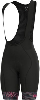 Alé Women's Graphics PRR Bib Shorts - Noir/Fluro Pink - XS, Noir/Fluro Pink