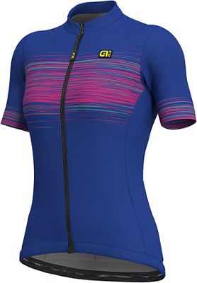 Alé Women's Solid MC Start Jersey - Bleu/Rose, Bleu/Rose